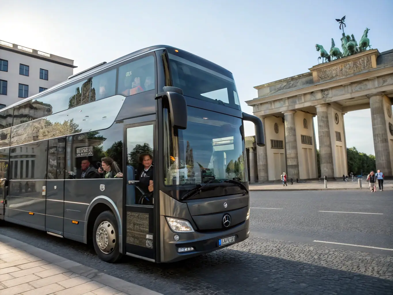 A vibrant cityscape of Berlin, Germany, showcasing its historical landmarks and modern business districts.